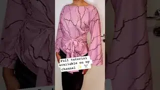 Super Easy Blouse Sewing tutorial NO PATTERN ✂️&hearts;️#shorts #shortsviral #blousedesign #sewingtutorial