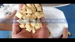 Fried Wheat Dough Pillow Snacks Processing Line#dough #doughsheeter