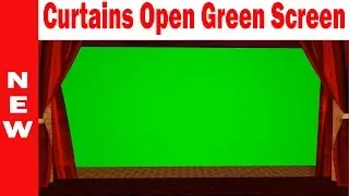 Curtains Open Green Screen | HD Footage
