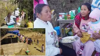 jina in the village with friends || life in rural Nepal || @Manjitamrnati
