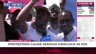 #EndSARS Protesters Cause Serious Gridlock In Jos