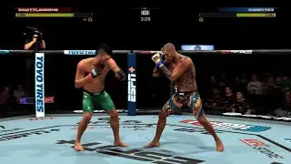 EA SPORTS UFC 5 Walker flying knee spinning kick flying knee combo