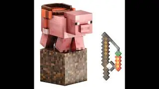 Minecraft Diamond Level Pig Action Figure