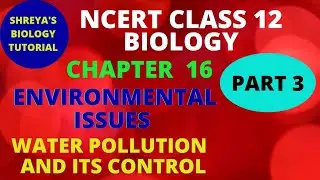 CLASS 12 ENVIRONMENTAL ISSUES (PART 3) WATER POLLUTION AND ITS CONTROL