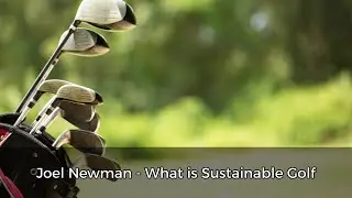 What is Sustainable Golf