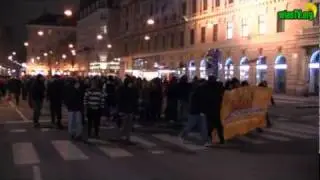 Spontane Demo gegen das Demonstrationsverbot  zum WKR-Ball