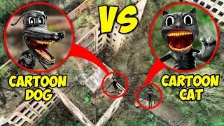 DROHNE FÄNGT CARTOON DOG angreift CARTOON CAT ! **CARTOON DOG existiert**