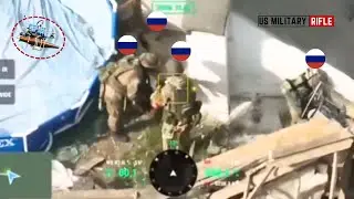 Ukrainian FPV drones brutally blow up Russian troops trapped in a defensive bunker in Kursk
