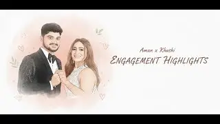 Latest Engagement Highlights | Aman & Khushi | 4k Cinematic Video | Raj Gharana Jyoti Garden
