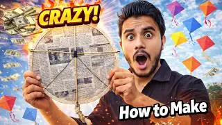 We Make a Circle 🪁Kite at Home Part 1, Kite making and Flying Challenge, Kite Flying by Jitesh bhai