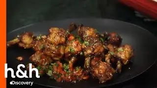 Alitas y alcachofas con queso al estilo Guy | El gran apetito de Guy | Discovery H&H Latinoam&eacute;rica