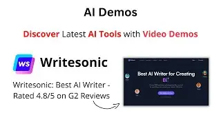 AI Demos | Get SEO-Friendly Content with Writesonic AI Writer | Writesonic Demo