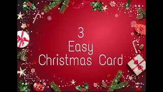 3 Christmas Card |  Easy Christmas Card making Ideas | How To Make Christmas Card