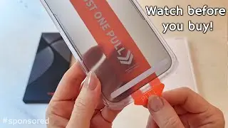 Torras Screen Protector for iPhone 17 Promax,  Anti Shatter 9H+ Privacy Screen Protector Demo