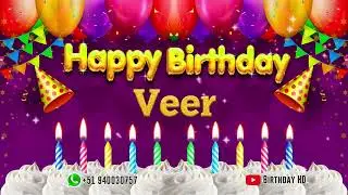 Veer Happy birthday To You - Happy Birthday song name Veer 🎁