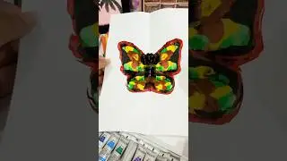 Symmetrical painting idea for kids #paint #painting #symmetrical #artwithnimramubashira #youtube