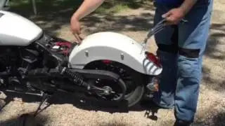 Indian Scout Sixty solo luggage rack installation