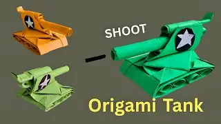 Make a Shooting Origami Tank from a Single Sheet of Paper &ndash; Easy Tutorial&rdquo;