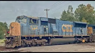CSXT 4772 SD70MAC with an RS5T & 78 leading Q389 @ Sheridan, NY
