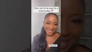 How not to be used in a relationship! Full video on my channel #relationshipadvice