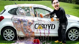Making Biggest Elephant Toothpaste In Car   Crazy Experiment