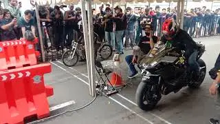 ninja H2 vs ninja rr150||street race ancol