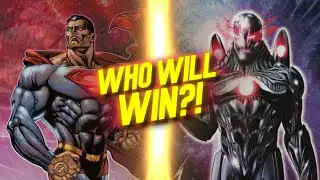 Cosmic Armor Superman vs Iron God Iron Man