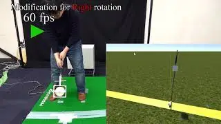 Actuated Club: Modification of Golf-Club Posture with force feedback and motion prediction in VR