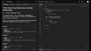 Leetcode 1790 - Check if One String Swap Can Make Strings Equal - Python