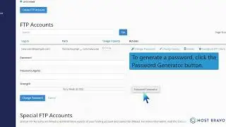How to change the password of the File Transfer Protocol FTP Account in cPanel   Host Bravo