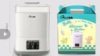 Unboxing COCOBB 5 In1 Baby Bottle Sterilizer And Dryer Large Capacity Milk Warmer Steam