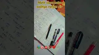 Math class notes aaditya ranjan sir 🔥✨💯📚❣️ #maths #cgk2024 #shorts #viral