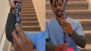 How to Use EZ- Step Stair Cane to Assist with Stairs and Strengthening