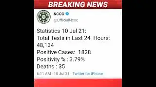 NCOC Updates, July10, 2021, Coronavirus updates ,Voice of Asia