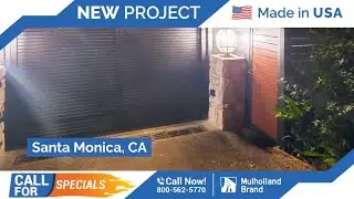 Swing Gate & Pedestrian Gate installed in Santa Monica, CA area.