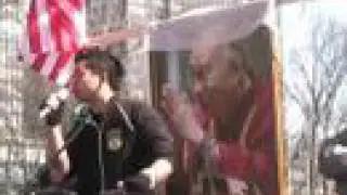 Tibetan Uprising 2008 New York City Part 4 Kalaya'an Mendoza Freedom Torch
