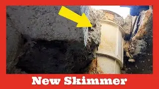 Breaking Concrete Around Pool For Skimmer