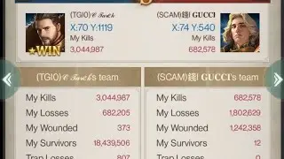 Rise of the kings k591 titan kill event #1 (with poor Gucci k600😂)