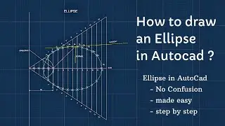 Drawing Ellipse in AutoCad made Easy |Eccentricity method Tutorial | Engineering Graphics