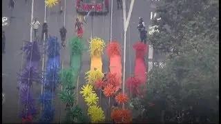 Watch: Tens of thousands of people waves rainbow flags for pride parades