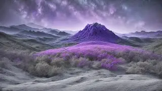 Lavender Bliss: Scenic Hillside Views, Purple For TV Slideshow Screensaver Showcase 6 Hours No Sound