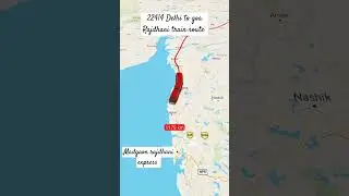 22414 | Delhi to Goa Rajdhani train route| Madgaon rajdhani express