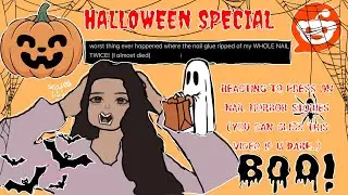 Reacting To Press-On Nail Horror Stories! (You Can Click.. If You Dare) - Halloween Special🎃👻💀