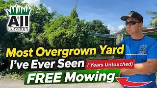 EXTREMELY Overgrown Yard Cleanup (Years Untouched) | FREE Transformation