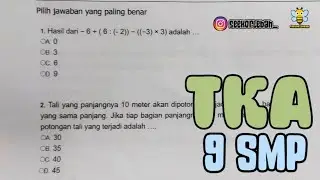 (2025) PREDIKSI TKA MATEMATIKA 9 SMP‼️PART 2