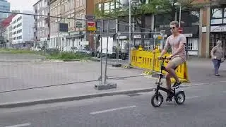 Riding Fast On The Kwiggle Folding Bike