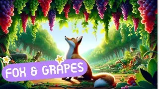 Fox & Juicy Grapes: Colorful Kids' Tale with Indian Twist