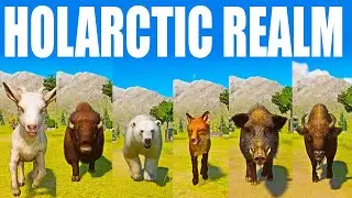 Holarctic Animals Speed Race in Planet Zoo included Wisent, Boar, Fox, Bear, Goat, Bison