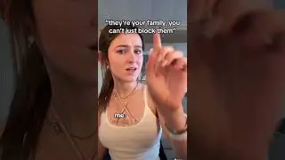 I always block my family online #shorts