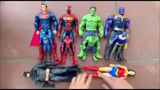 Team MARVEL or SHE WONDER WOMAN MARK 50 TOYS | Secret SUPERHEROes Avengers Assemble - Mahu Spidey